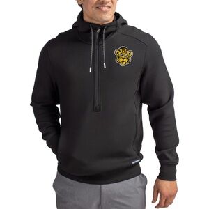 Mens Cutter & Buck Black Missouri Tigers Half-Zip Hoodie Sz XL